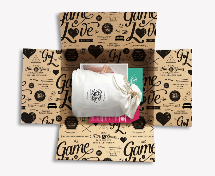 Game of Love Pattern Packaging by October Ink